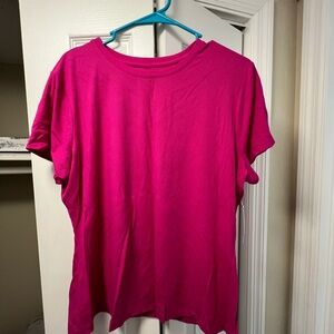 Nine West Fuchsia Short Sleeve Tee